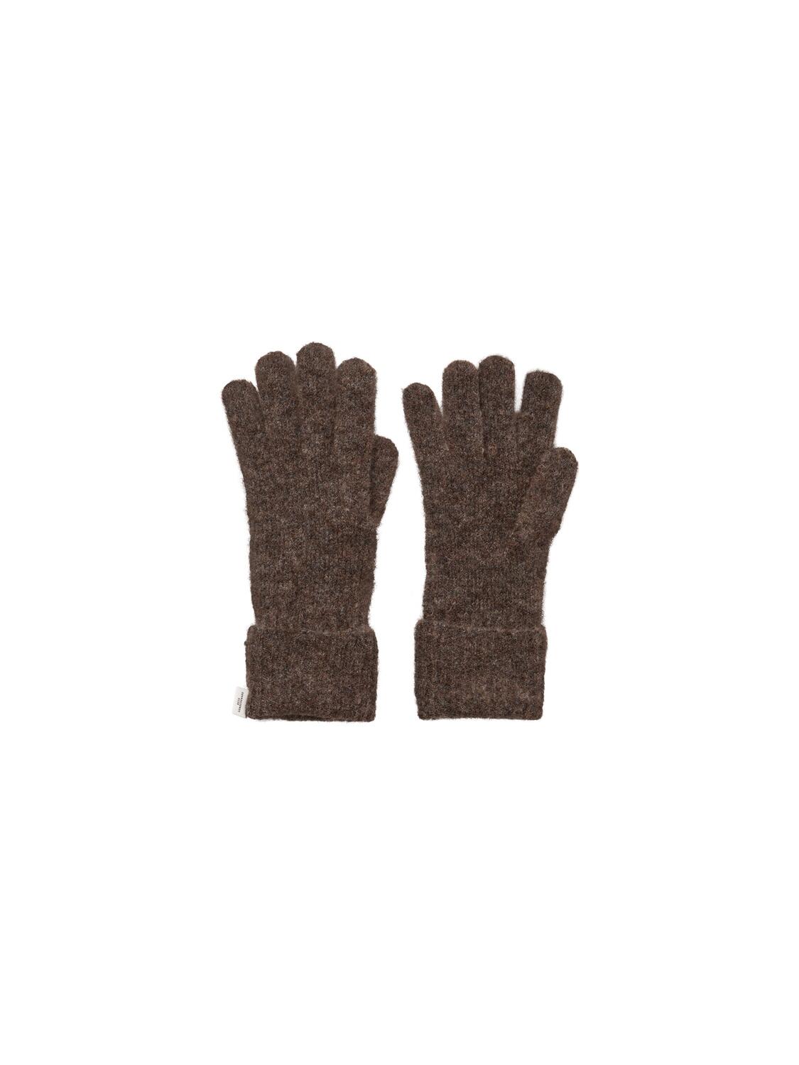 Alpaca-Wool handsker - Hot Fudge Brown